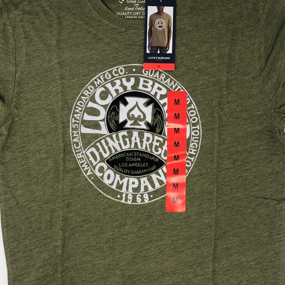 NWT Lucky Brand short sleeve T-shirt Men’s Medium - Picture 2 of 3
